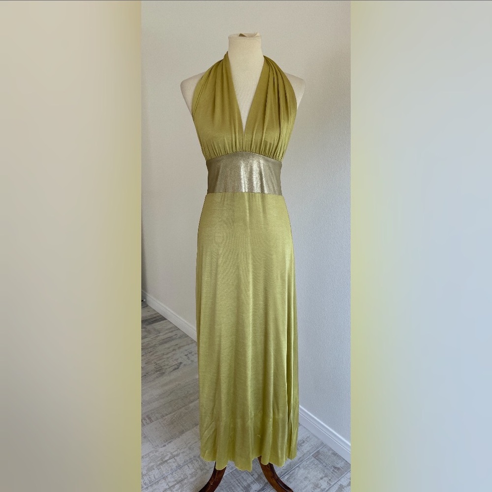 Sherry Nikka long green dress. Size S. New